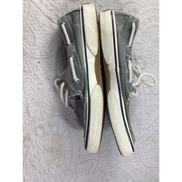 Sperry Mens Gray Canvas Boat Shoes*Memory Foam & Non-Slip Rubber Soles*Size 8.5 - Picture 9 of 10